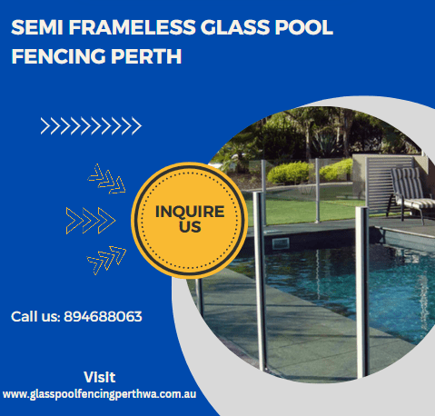 Semi Frameless Glass Pool Fencing Perth
