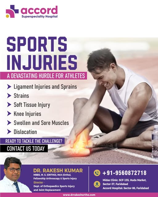 Best Sports Injury Treatment in Faridabad – Get Back in the Game with Dr. Rakesh&nbsp;Kumar